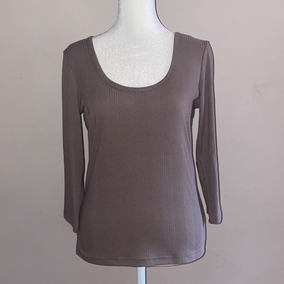 Z Supply Jayda Ribbed 3/4 Sleeve Top - Picture 1 of 11